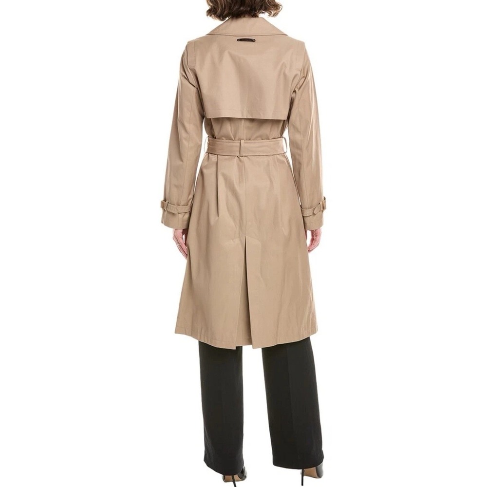 Sam Edelman‎ NEW Trench Coat Women's MEDIUM Double Breasted M11380 INO BIRCH - Picture 3 of 11